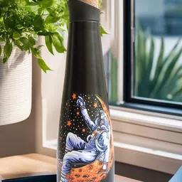 The Better Home Black & White Printed Stainless Steel Water Bottle 750 ml-image-69