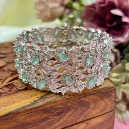 Wedding Chuda by Hitesh Bangles Set Of 2 AD-Studded Latkan Bangles image 3