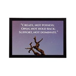 eCraftIndia Purple & White "Create Not Possess; Open, Not Hold Back; Support, Not Dominate." Quote Matt Painting image 4