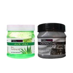 FEELHIGH Aloevera Gel & Charcoal Scrub -500 Gm-87