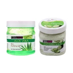 FEELHIGH Aloe vera Gel & Cucumber Scrub 500g each-23