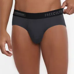 FREECULTR Men Grey Solid 3X Anti-Microbial Air-Soft Micromodal Basic Briefs FC-XT-B-AG-image-80