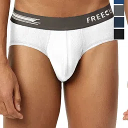 FREECULTR Men Pack Of 5 Anti Bacterial Ribbed Briefs FC-XT-B-AG-CW-MB-PB-POB-05-49