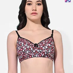 FIMS Pack Of 2 Floral Bra Full Coverage Lightly Padded Cotton Everyday Bra-23