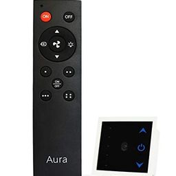 DeWire Remote Control Fans Regulator with One Light Switch Comes with 7 Step Fan Speed Regulation,Hummless Regulation, IR Remote, with Memory Function (Fan Regulator & Light Switch) image 1