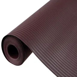 Kuber Industries Brown Textured Anti-Slip Shelf Liner-0
