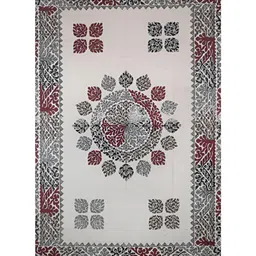 Trance Home Linen Set Of 8 Brown & Grey Jaipuri Printed108 TC DiwanSet image 3