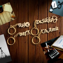 sajal Personalized Brass Keychain With Any Name And Profession Logo image 3