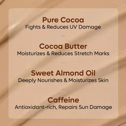 MCaffeine Deep Moisturizing Choco Body Lotion for Dry Skin with Cocoa Butter 250ml image 3