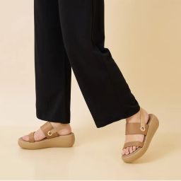 ROCIA Women Brown Casual Smart Wedges Heels-picture-23