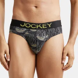 Jockey Printed Anti Microbial Cotton Basic Briefs FP22-0105-BEY01-54