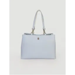 tommy hilfiger accessories Tommy Hilfiger Solid Blue Pu Tote Bag-picture-44
