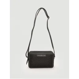 tommy hilfiger accessories Tommy Hilfiger Logo Black Polyester Sling Bag-picture-19