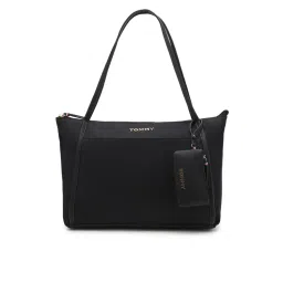 tommy hilfiger accessories Tommy Hilfiger Women Solid Black Tote Bag-picture-41
