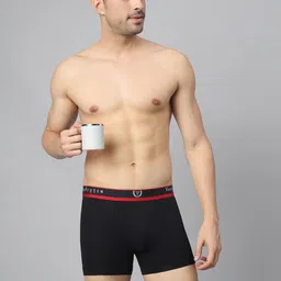 van heusen innerwear Van Heusen Men Textured Double Layer Gusset Trunks IHETR1VSBK70010 image 2