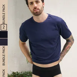 DAMENSCH Men Pack of 2 Deo-Soft Solid Briefs DAM-1-B-PACK-2-WBKB-Mix-picture-18