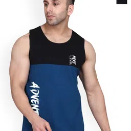 SLOWLORIS Pack Of 2 Printed Bio-Wash Gym Vests SL26 (BLACK KEEP) (BLACKPEACOCK ADV)-picture-33
