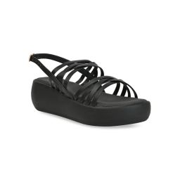 ROCIA By Regal Black Women Strappy Wedges-picture-42