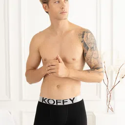 KOFFY Outer Elasticated Long Trunk KOFFY_KI28_LONG_TRUNK_BLK_1PC image 5