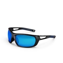 Quechua By Decathlon Unisex Blue Lens & Black Sports Sunglasses with UV Protected Lens-53