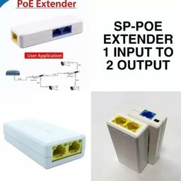MakWorld POE Repeater 10/100Mbps 1 to 2 POE Extender Networking Device, Supports 2 Cameras up to 100M, External Power not Required image 3