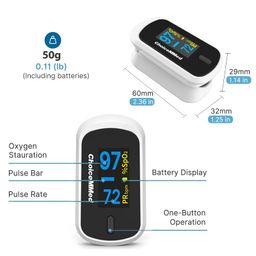 ChoiceMMed MD300CN310 FingerTip Pulse Oximeter | Pulse Rate | Oxygen Saturation | High Accuracy | Easy Operate & Carry - Pack of 1 image 4