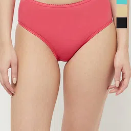 T.T. Pack Of 4 Outer Elastic Hipster Briefs CTN_SDX_PANTY_PO4_BBPS_80-image-81