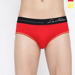 La Intimo Pack Of 2 Mid-Rise Anti Microbial Basic Briefs  LIBR040B-picture-58