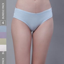 TAG 7 Women Pack Of 4 Cotton Hipster Briefs-image-35