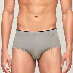 XYXX Men Grey Solid Ultra-Soft Antimicrobial Basic Briefs XYBRF56-picture-9