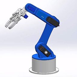 Techno-Tirupati; Robotic Arm with 5 Degree of Freedom 3D printed plastic Parts with Nuts and Bolts image 3
