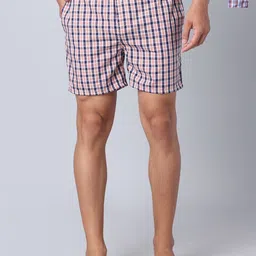 URBAN SCOTTISH Pack Of 2 Checked Pure Cotton Boxers USBX2453-image-10