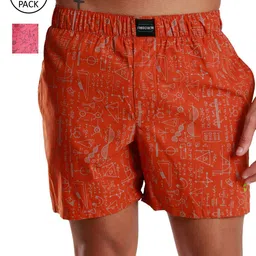 FREECULTR Men's Pack Of 2 Printed Organic Cotton Boxers-image-31