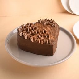 Floral Heart Chocolate Cake-image-101