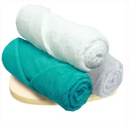 Heelium Unisex Set of 3 Quick Absorbent 600 GSM Bamboo Bath Towel - 65 x 40 cm-5