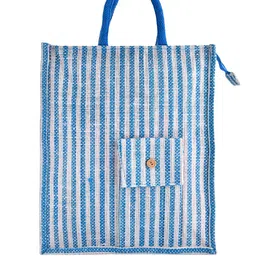 Kuber Industries Set Of 3 Striped Oversized Shopper Tote Bag image 2