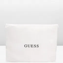 GUESS Peach-Coloured Textured PU Structured Sling Bag image 3