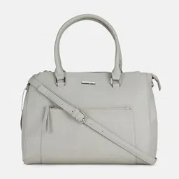 Forever Glam by Pantaloons Grey Structured Handheld Bag-24