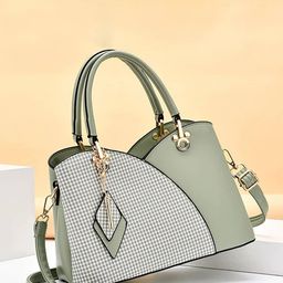 SYGA Checked Shopper Handheld Bag-image-67