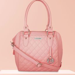 FLYING BERRY Pink Solid Handheld Bag-55