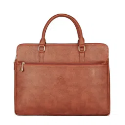 THE CLOWNFISH Women Coffee Brown Structured Handheld Bag-11