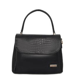 Stamp Leather Handheld Bag-17
