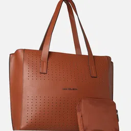 Van Heusen Woman Solid Structured Shoulder Bag With Pouch-40