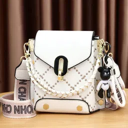 STYLI Women White Embellished Drop Braided Handbag-23