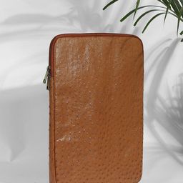 Bagsy Malone Unisex Textured Leather Laptop Sleeve- Up to 15 inch-image-92