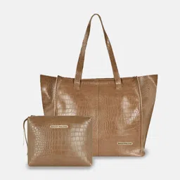 Bagsy Malone Pack of 2 Textured Structured Tote Bag-picture-22