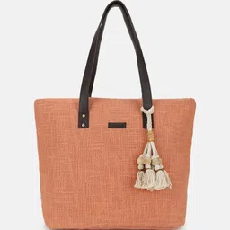 Maisha Textured Tasselled Shopper Tote Bag-29