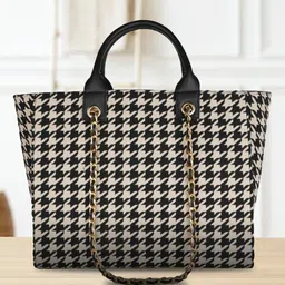 MINI WESST Abstract Printed Structured Shoulder Bag image 5