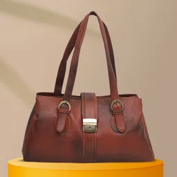 GENWAYNE Brown Printed Shoulder Bag-28