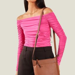 Accessorize London Solid Non Detachable Strap Shoulder Bag-25